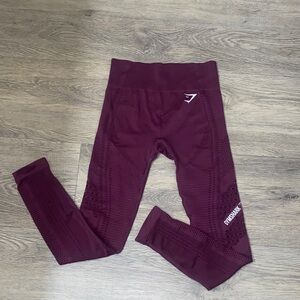 Gymshark Kids Burgundy Leggings
